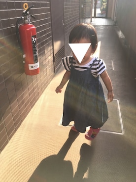 「1歳5ヶ月」｜「アイテム（ワンピース/ドレス）」を使った、ちゃあさん（キッズ・70cm）の夏コーディネート