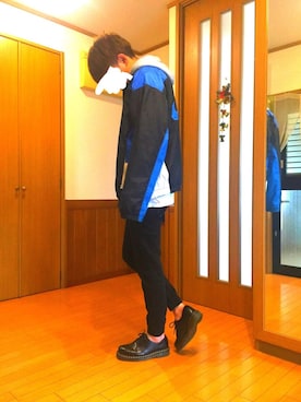 「スボーツミックス」｜「アイテム（ナイロンジャケット）」を使った、たくやさん（メンズ・172cm）の春コーディネート