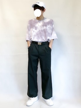 「FILA（フィラ）のアイテム（キャップ）」を使った、ふじさん（メンズ・170cm）の夏コーディネート