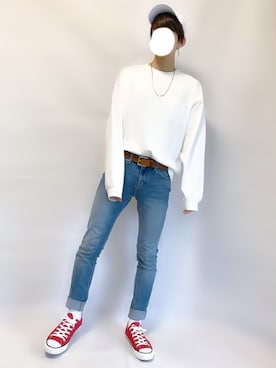 「FILA（フィラ）のアイテム（キャップ）」を使った、ふじさん（メンズ・170cm）の夏コーディネート
