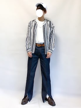 「FILA（フィラ）のアイテム（キャップ）」を使った、ふじさん（メンズ・170cm）の夏コーディネート