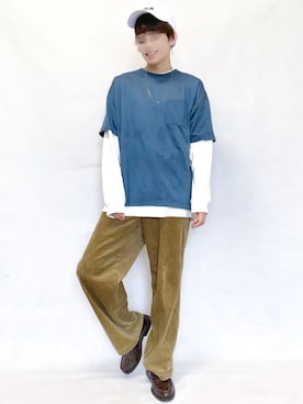 「FILA（フィラ）のアイテム（キャップ）」を使った、ふじさん（メンズ・170cm）の夏コーディネート