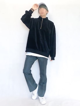 「FILA（フィラ）のアイテム（キャップ）」を使った、ふじさん（メンズ・170cm）の秋コーディネート
