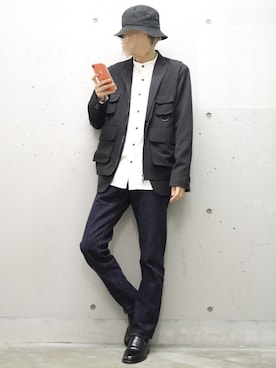 「SHAREEF（シャリーフ）のアイテム（その他）」を使った、ふじさん（メンズ・170cm）の春コーディネート