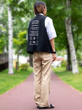 「SHAREEF（シャリーフ）のアイテム（その他）」を使った、ふじさん（メンズ・170cm）の夏コーディネート