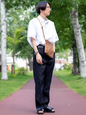 「BENCH（BENSAN）（ベンチ）のアイテム」を使った、ふじさん（メンズ・170cm）の夏コーディネート