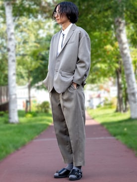 「BENCH（BENSAN）（ベンチ）のアイテム」を使った、ふじさん（メンズ・170cm）の秋コーディネート