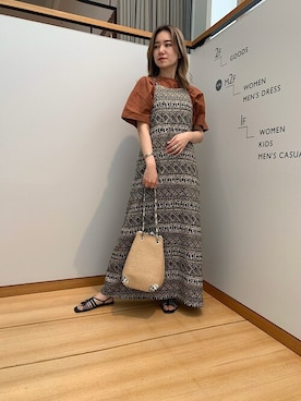 「marco masi（マルコマージ）のアイテム」を使った、関田さん（レディース・160cm）の春コーディネート