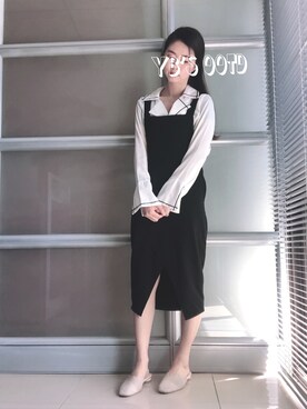 「autumn look」｜「アイテム（ワンピース/ドレス）」を使った、Yabe Daiさん（レディース・158cm）の秋コーディネート