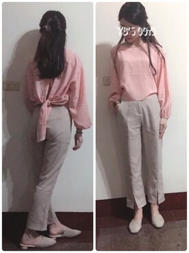 「autumn look」｜「アイテム（パンツ）」を使った、Yabe Daiさん（レディース・158cm）の秋コーディネート