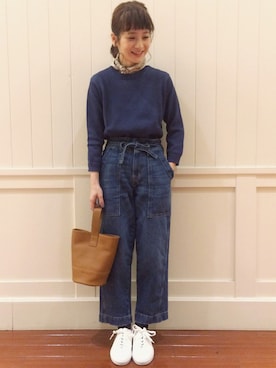 「アイテム（財布/小物、ベージュ系）」を使った、waragaiさん（レディース・153cm）の冬コーディネート