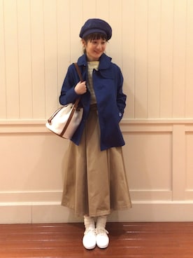 「Keds（ケッズ）のアイテム」を使った、waragaiさん（レディース・153cm）の冬コーディネート