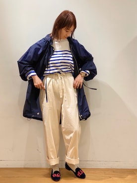 「TICCA（ティッカ）のアイテム（マウンテンパーカー）」を使った、waragaiさん（レディース・153cm）の冬コーディネート