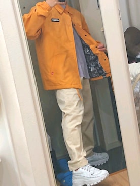 「NERDY（ノルディ）のアイテム（ジャケット/アウター）」を使った、conさん（メンズ・158cm）の冬コーディネート