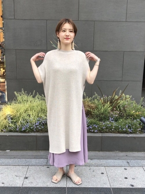 iamchiharuu����̃j�b�g/�Z�[�^�[�u�A�V���X���[�u�����O�Z�[�^�[(����)�iSENSE OF PLACE by URBAN RESEARCH�b�Z���X�I�u�v���C�X�o�C�A�[�o�����T�[�`�j�v���g�����R�[�f�B�l�[�g