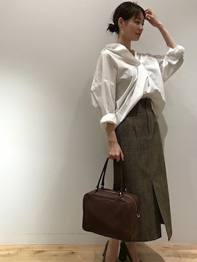 「plage（プラージュ）のアイテム」を使った、Neneさん（レディース・164cm）の秋コーディネート