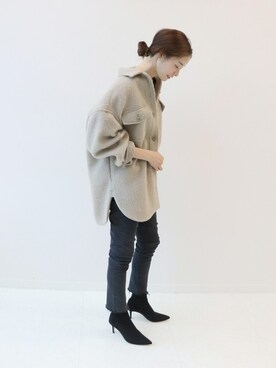 「plage（プラージュ）のアイテム（その他アウター）」を使った、Neneさん（レディース・164cm）の秋コーディネート