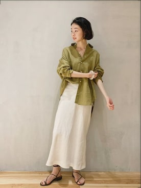 「plage（プラージュ）のアイテム（アクセサリー）」を使った、Neneさん（レディース・164cm）の春コーディネート