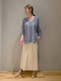 plage（プラージュ）の「Fur V スリット プルオーバー◇（ニット