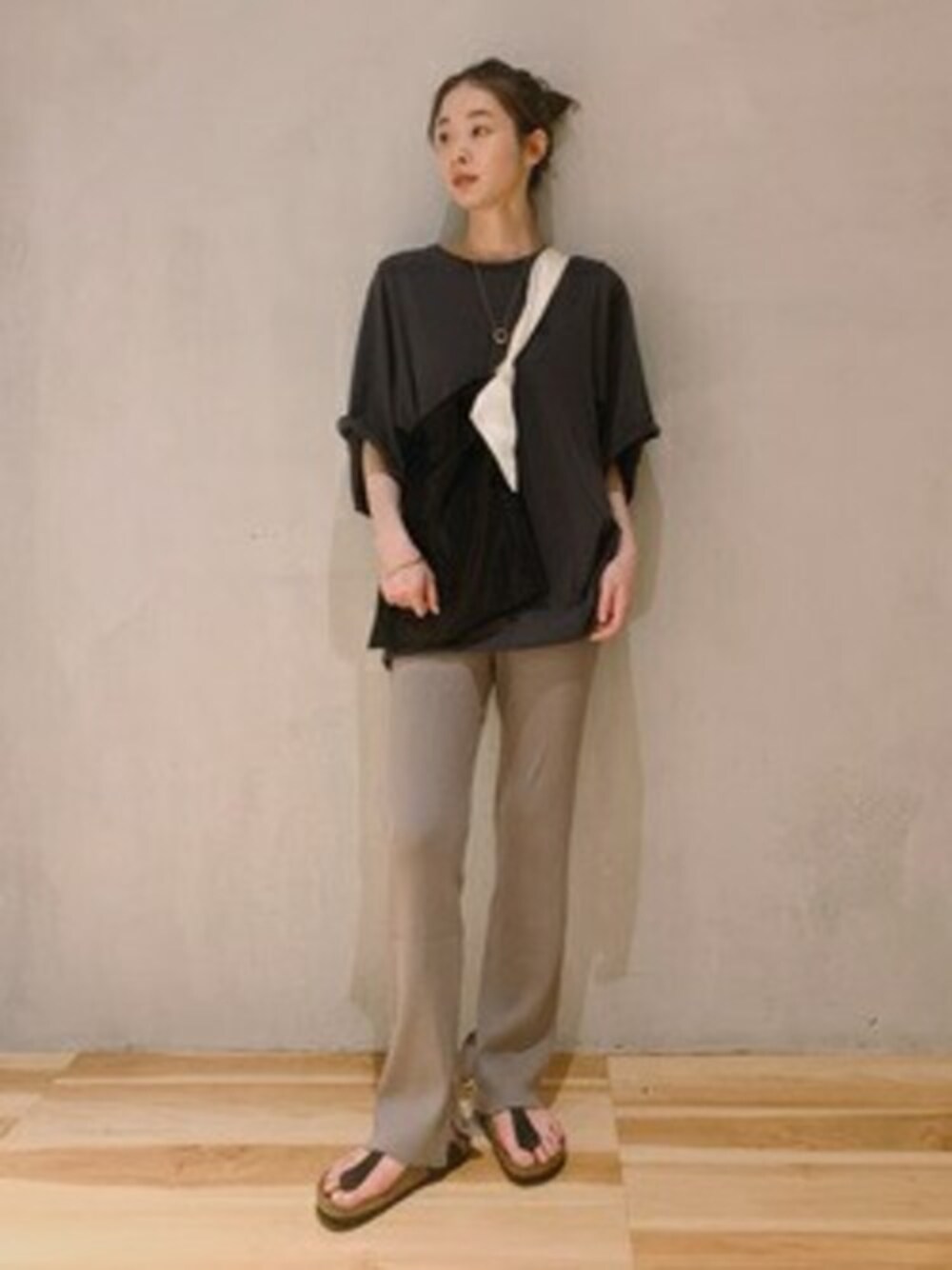 plage（プラージュ）の「【CALUX/キャラクス】SLIT RIB パンツ