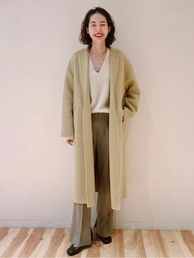 「plage（プラージュ）のアイテム（その他アウター）」を使った、Neneさん（レディース・164cm）の冬コーディネート