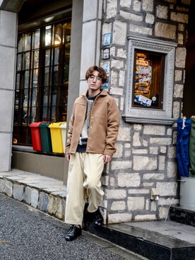 「bal（バル）のアイテム（ジャケット/アウター）」を使った、Haruki Tadaさん（メンズ・170cm）の冬コーディネート