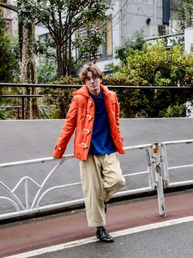 「COMME des GARCONS（コムデギャルソン）のアイテム（ダウンジャケット/コート）」を使った、Haruki Tadaさん（メンズ・170cm）の冬コーディネート