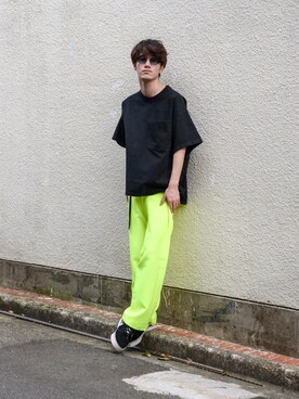 「R.M GANG（アールエムギャングレベルモダニストギャング）のアイテム」を使った、Haruki Tadaさん（メンズ・170cm）の夏コーディネート