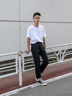 「SASQUATCHfabrix.（サスクワァッチファブリックス）のアイテム」を使った、Haruki Tadaさん（メンズ・170cm・20代）の夏コーディネート