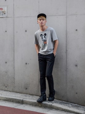 「SASQUATCHfabrix.（サスクワァッチファブリックス）のアイテム」を使った、Haruki Tadaさん（メンズ・170cm・20代）の秋コーディネート