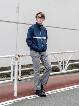 「Paterson（パターソン）のアイテム」を使った、Haruki Tadaさん（メンズ・170cm）の秋コーディネート