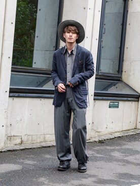 「CLASS（クラス）のアイテム（パンツ）」を使った、Haruki Tadaさん（メンズ・170cm）の秋コーディネート