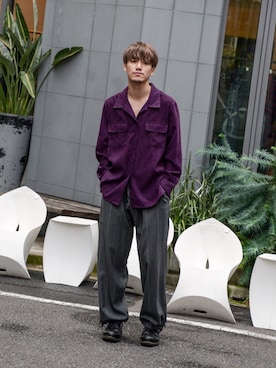 「CLASS（クラス）のアイテム（パンツ）」を使った、Haruki Tadaさん（メンズ・170cm）の秋コーディネート