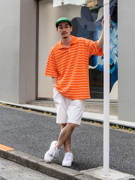 「Wizzard（ウィザード）のアイテム（パンツ）」を使った、Haruki Tadaさん（メンズ・170cm）の夏コーディネート