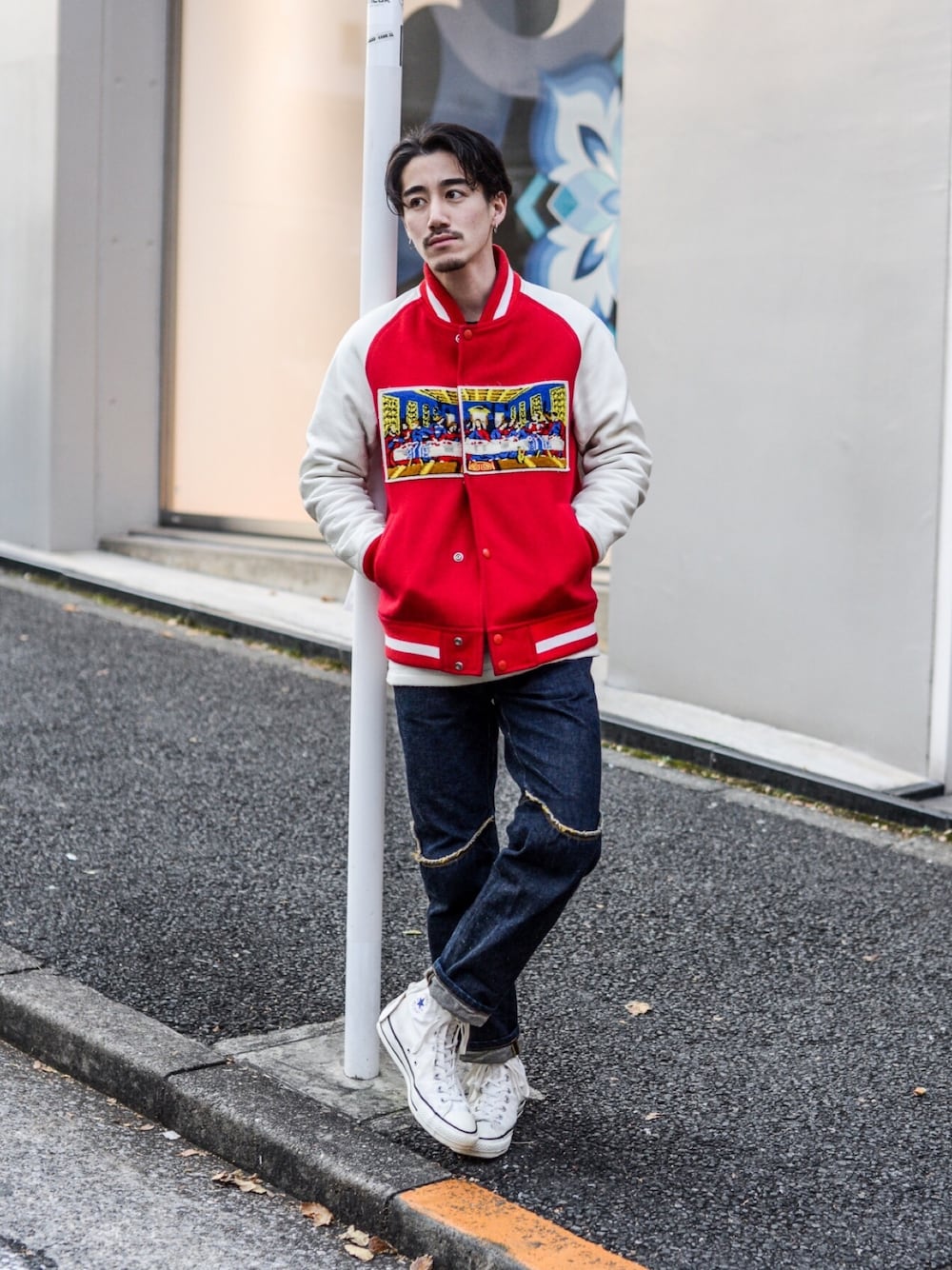 FACETASMのスタジャンを使った人気ファッションコーディネート