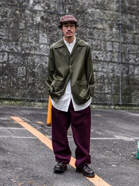 「CLASS（クラス）のアイテム（パンツ）」を使った、Haruki Tadaさん（メンズ・170cm）の春コーディネート