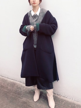 「ENFOLD（エンフォルド）のアイテム」を使った、saaae0927さん（レディース・154cm）の冬コーディネート
