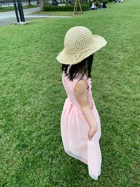 「BASE（ベース）のアイテム（帽子）」を使った、*eee*さん（レディース・166cm）の春コーディネート