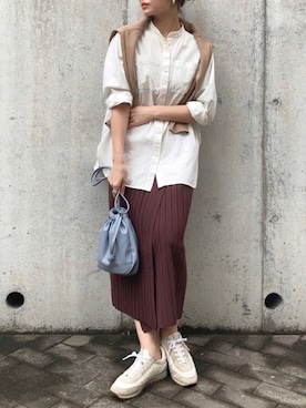 「MARC JACOBS（マークジェイコブス）のアイテム（スニーカー）」を使った、zzzharuzzzさん（レディース・161cm）の冬コーディネート