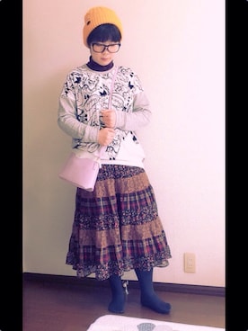 「4℃（ヨンドシー）のアイテム（バッグ）」を使った、tm**さん（レディース・161cm）の冬コーディネート