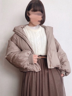 「VANNIE U（ヴァニーユー）のアイテム」を使った、ぬこさん（レディース・153cm）の冬コーディネート