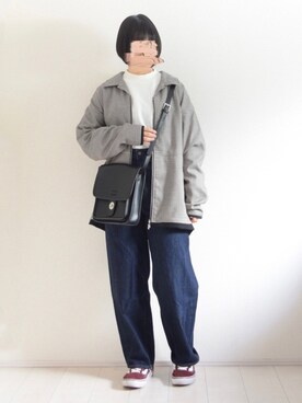 ぬこさんの「ファッションインフルエンサー こーせ - パイピングオープンカラーシャツジャケット　made in INTER FACTORY」を使ったコーディネート