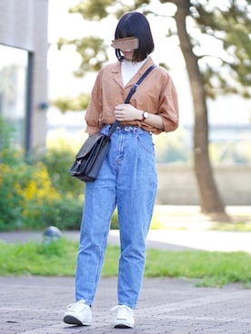 「GRL」｜「アイテム（雑誌）」を使った、ぬこさん（レディース・153cm）の春コーディネート