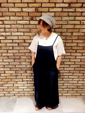 「14+（イチヨンプラス）のアイテム」を使った、14+ コピス吉祥寺店 スタッフさん（レディース・160cm）の夏コーディネート