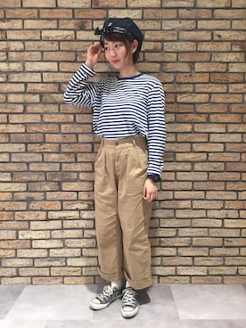 「アイテム（腕時計）」を使った、14+ コピス吉祥寺店 スタッフさん（レディース・152cm）の秋コーディネート