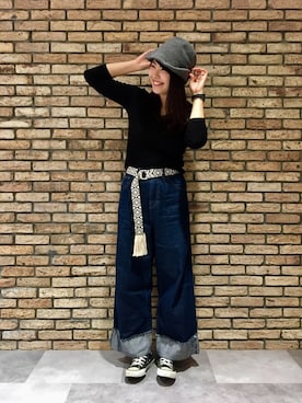 「アイテム（アナログ腕時計）」を使った、14+ コピス吉祥寺店 スタッフさん（レディース・160cm）の秋コーディネート