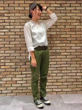 「アイテム（ヘアバンド）」を使った、14+ コピス吉祥寺店 スタッフさん（レディース・163cm）の秋コーディネート