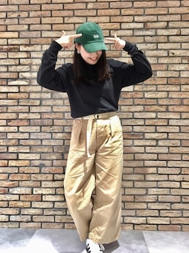 「Champion」｜14+ コピス吉祥寺店 スタッフさん（レディース・163cm）の秋コーディネート