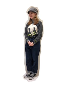 「14+（イチヨンプラス）のアイテム」を使った、14+ コピス吉祥寺店 スタッフさん（レディース・152cm）の冬コーディネート