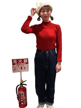 「14+（イチヨンプラス）のアイテム」を使った、14+ コピス吉祥寺店 スタッフさん（レディース・152cm）の冬コーディネート